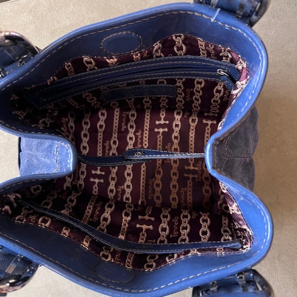 Suede Tignanello handbag - Picture 7 of 14